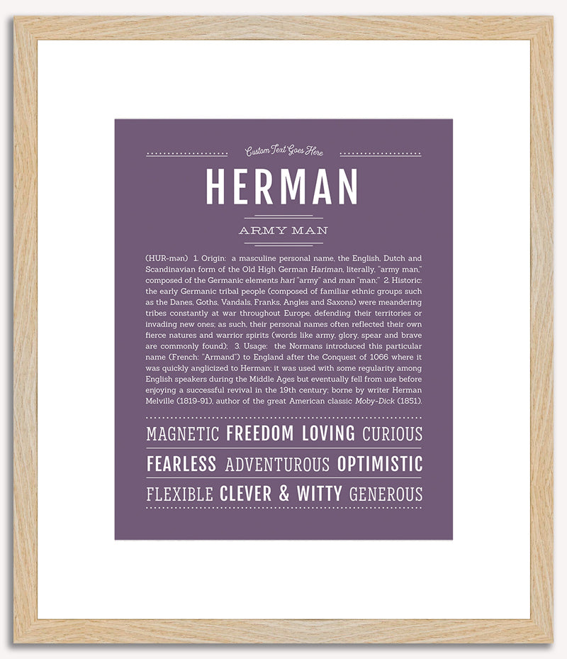 Herman | Name Art Print