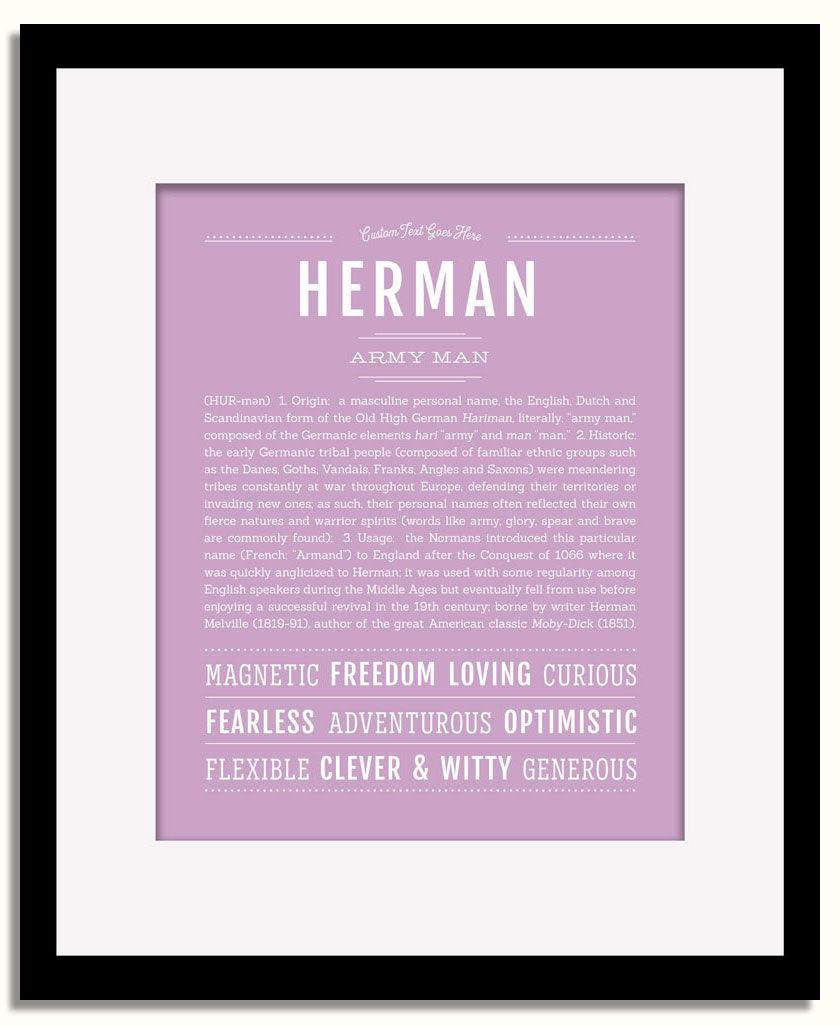 Frame Options | Lilac | Black Frame, Matted