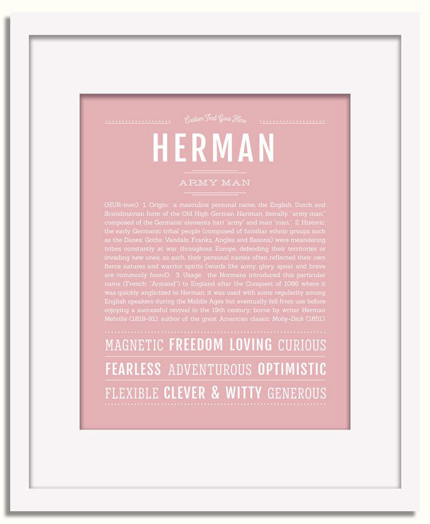 Frame Options | Dusty Rose | White Frame, Matted