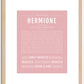 Hermione | Name Art Print