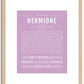 Hermione | Name Art Print