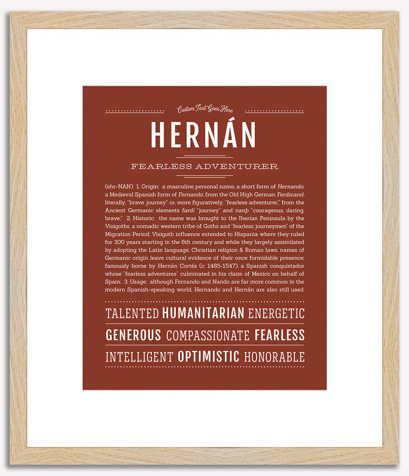 Hernan | Name Art Print