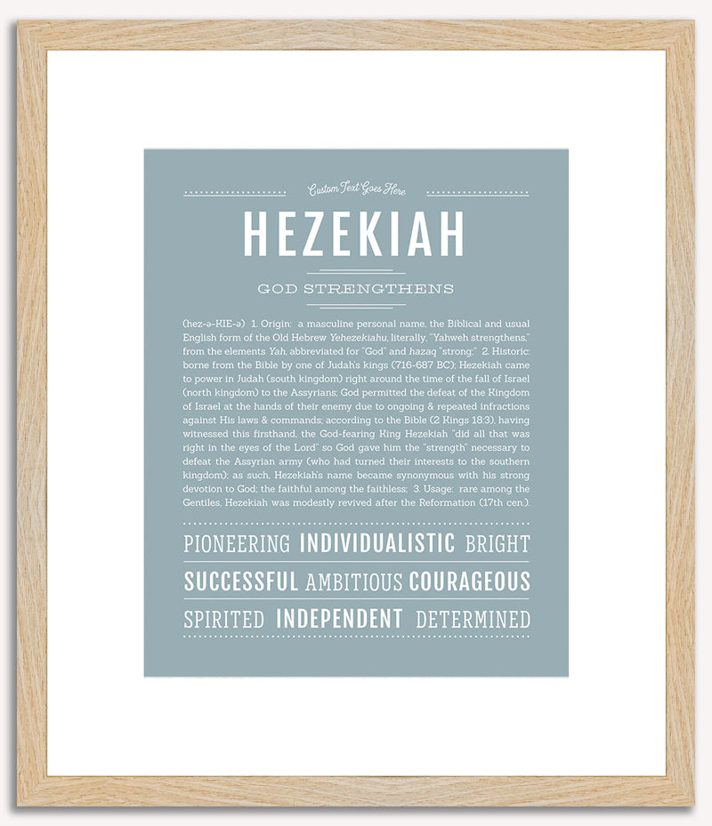 Hezekiah | Name Art Print