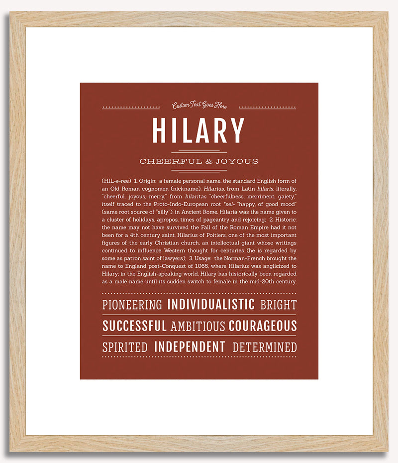 Hilary | Name Art Print