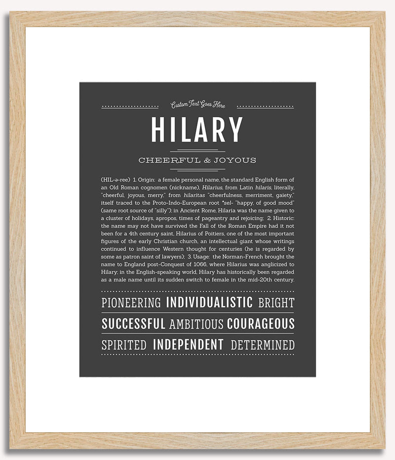 Hilary | Name Art Print