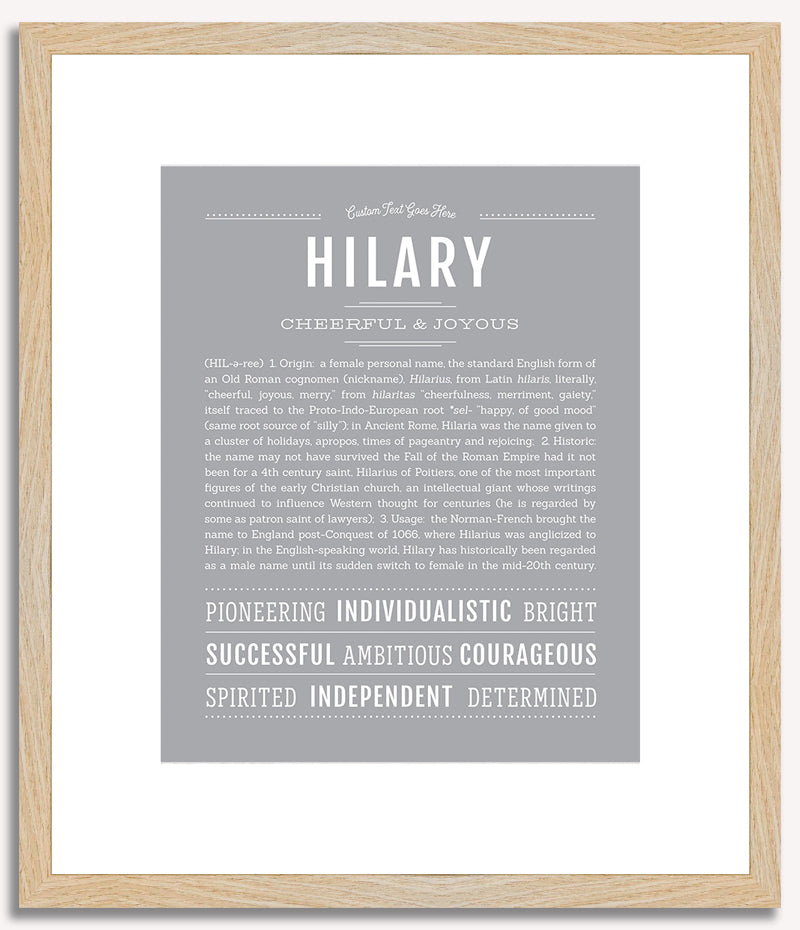 Hilary | Name Art Print