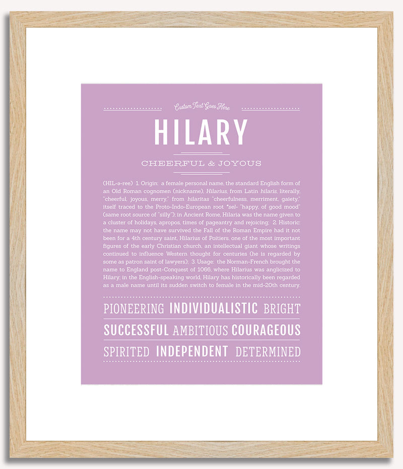 Hilary | Name Art Print