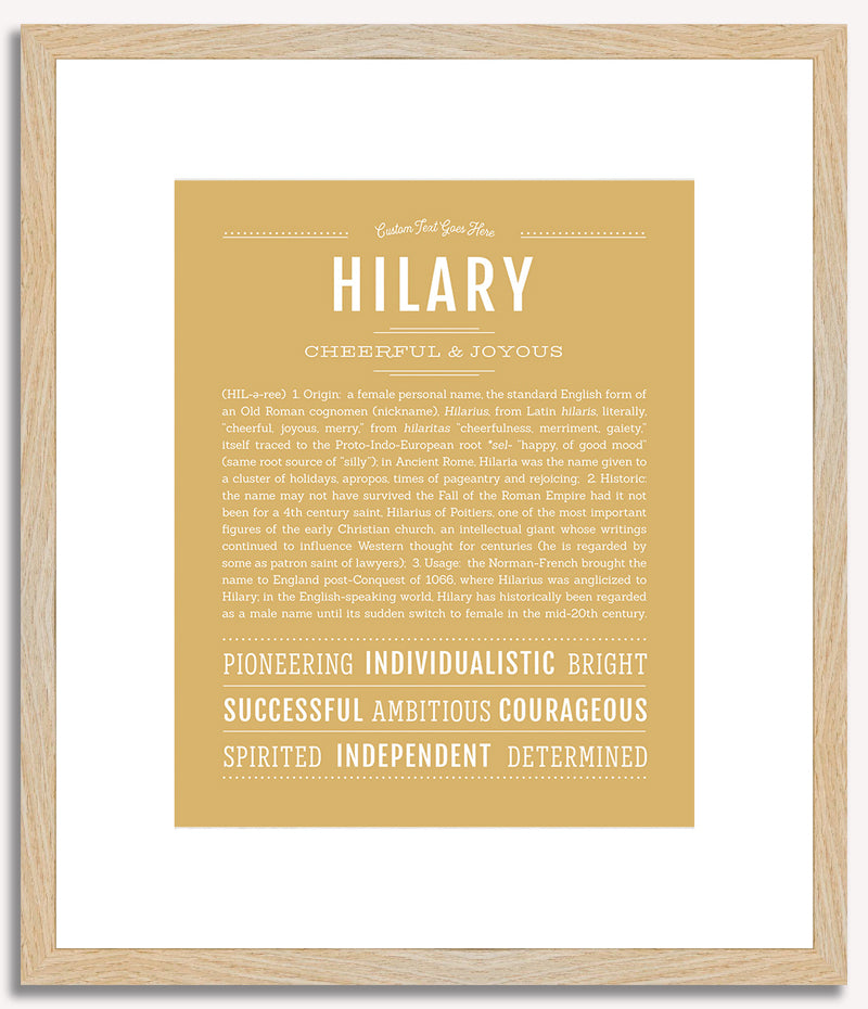 Hilary | Name Art Print