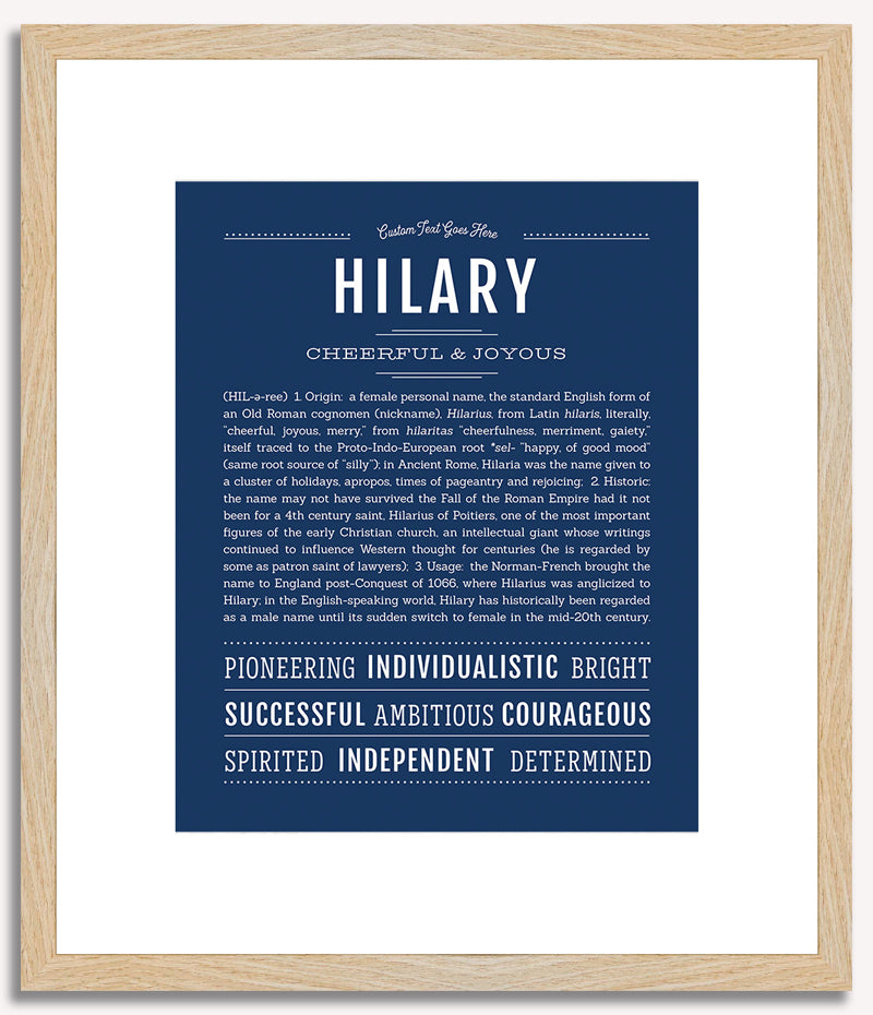 Hilary | Name Art Print