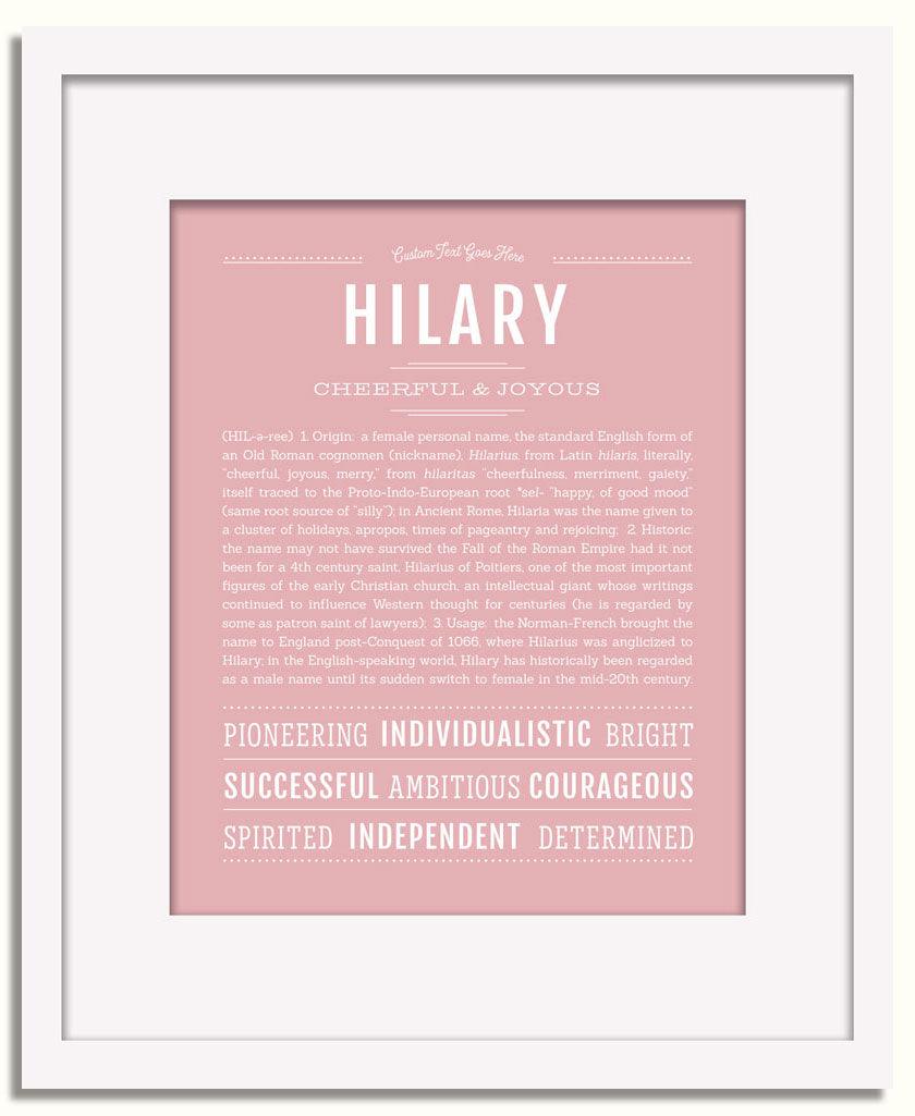 Frame Options | Dusty Rose | White Frame, Matted