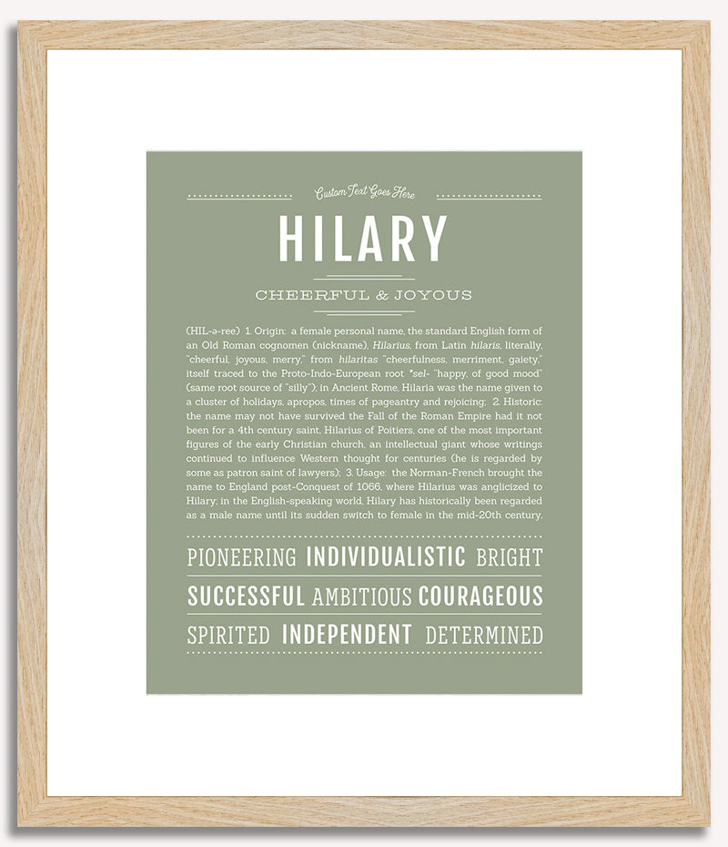 Hilary | Name Art Print