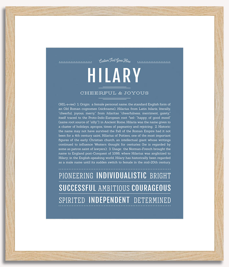 Hilary | Name Art Print