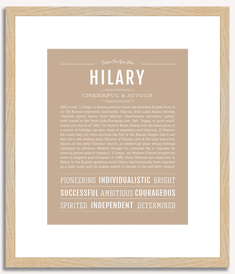 Hilary | Name Art Print