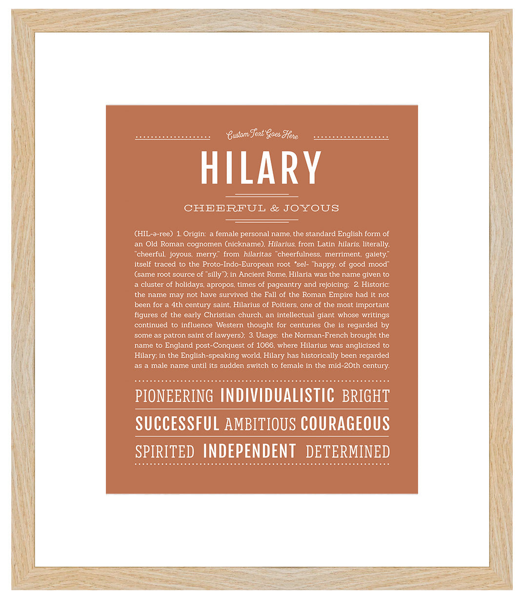 Hilary | Name Art Print