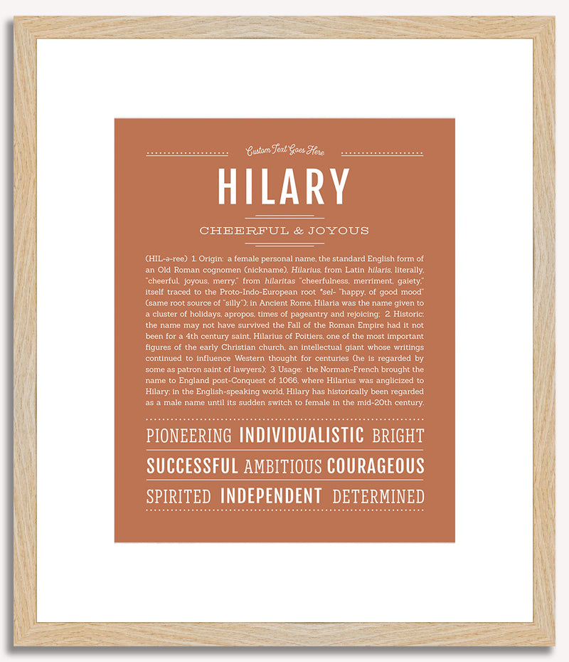 Hilary | Name Art Print