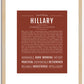 Hillary | Name Art Print