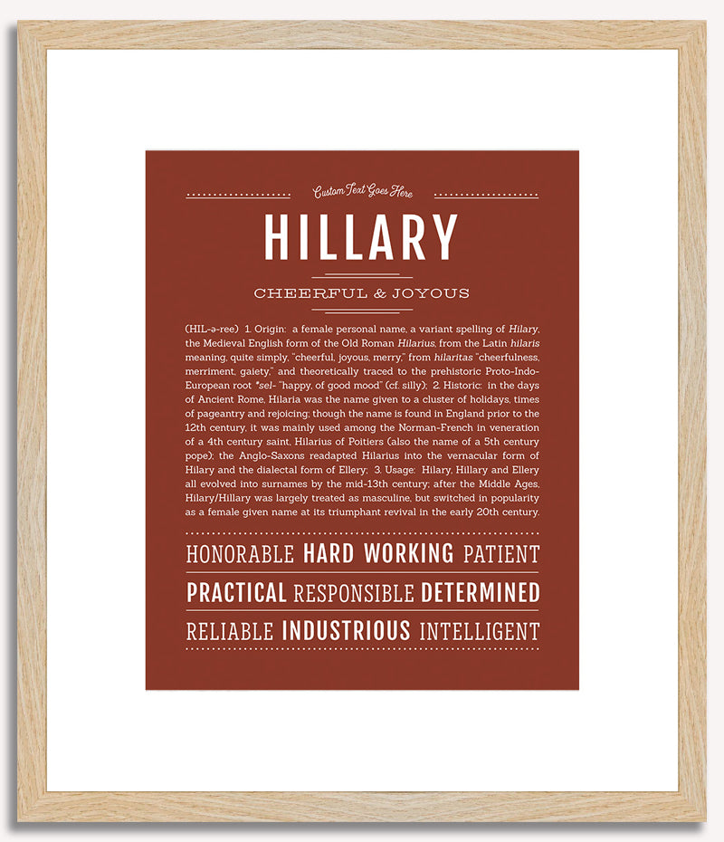 Hillary | Name Art Print