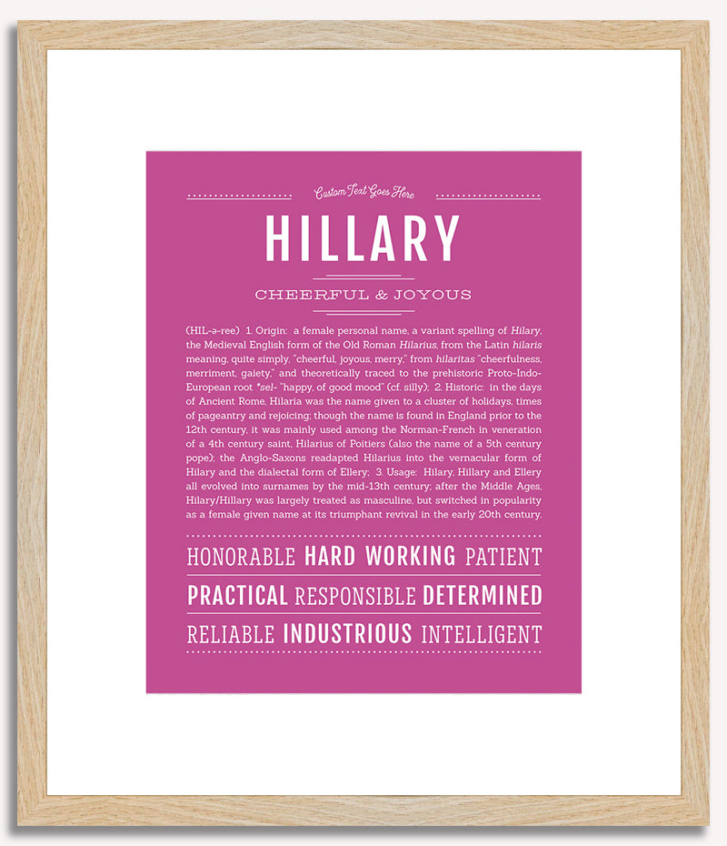 Hillary | Name Art Print