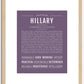 Hillary | Name Art Print