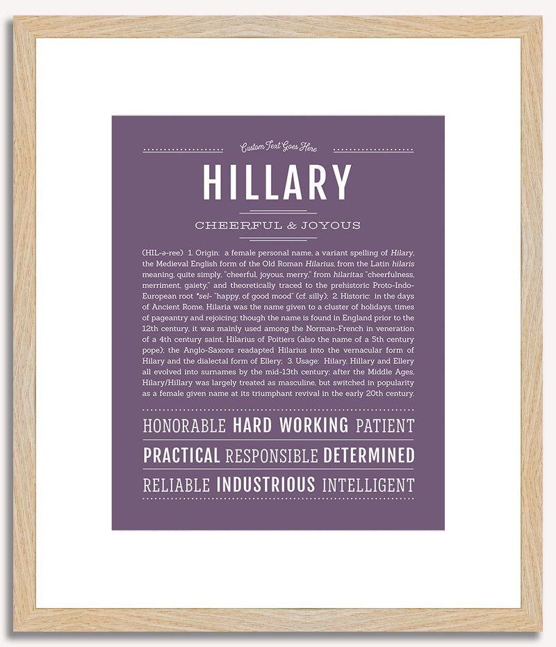 Hillary | Name Art Print