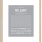 Hillary | Name Art Print