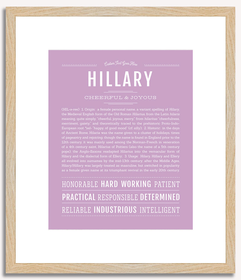 Hillary | Name Art Print