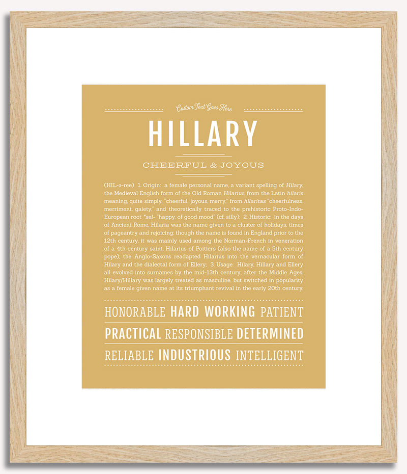 Hillary | Name Art Print