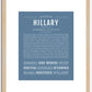 Hillary | Name Art Print