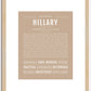 Hillary | Name Art Print