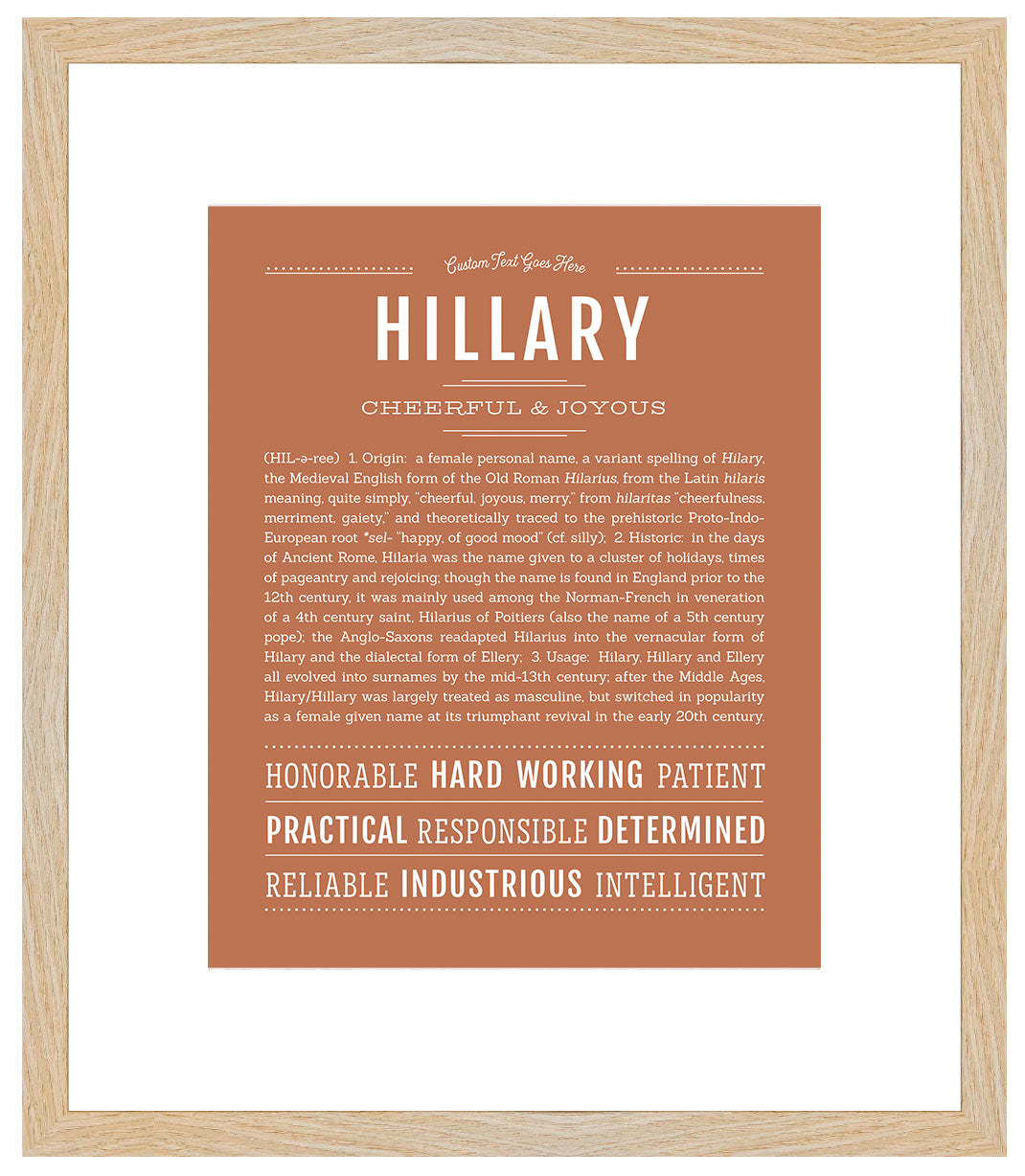 Hillary | Name Art Print