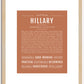 Hillary | Name Art Print