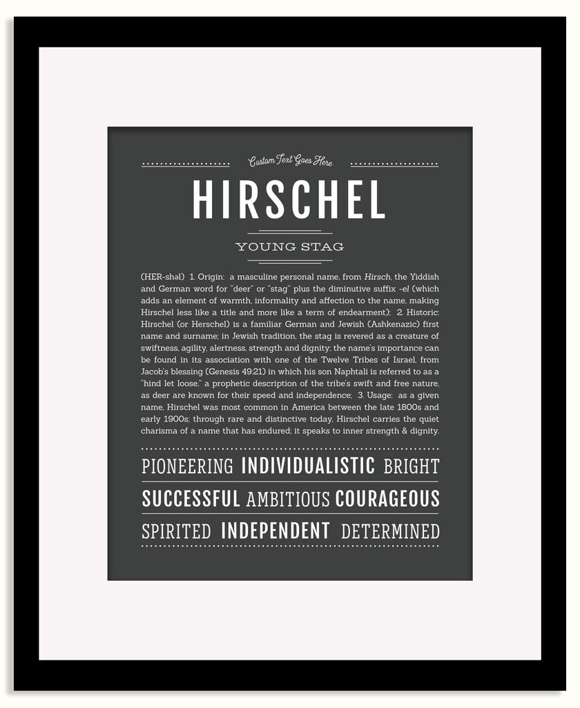 Frame Options | Charcoal Gray | Black Frame, Matted