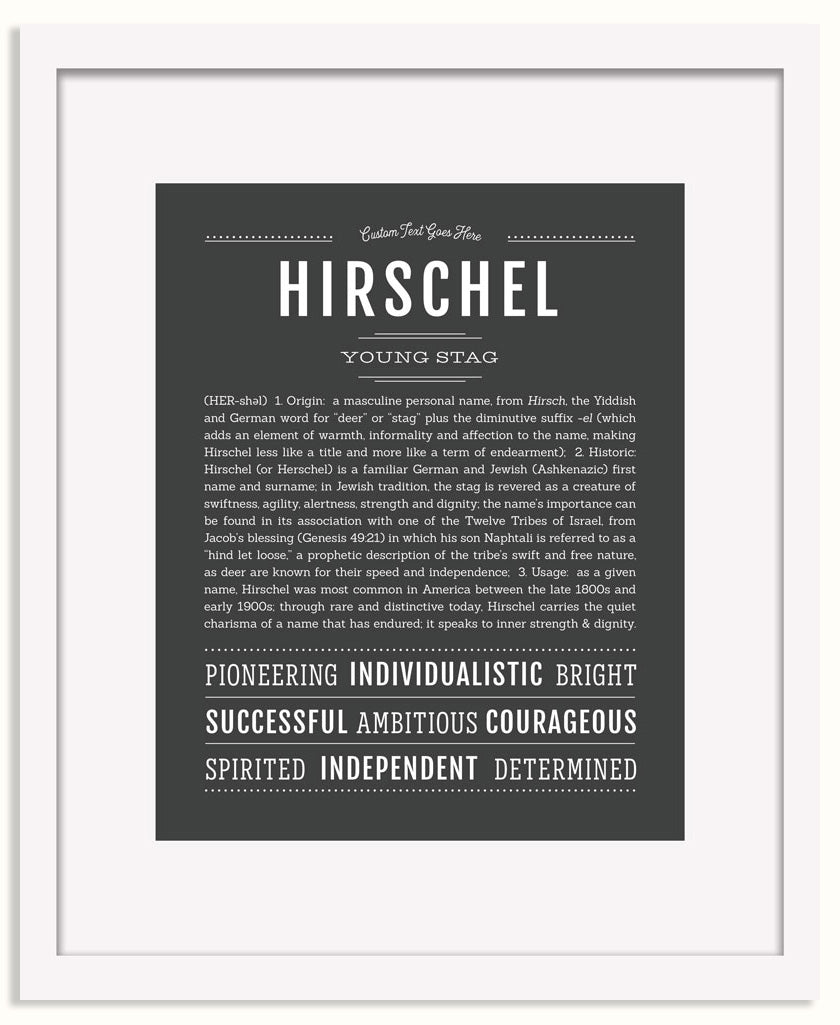 Frame Options | Charcoal Gray | White Frame, Matted