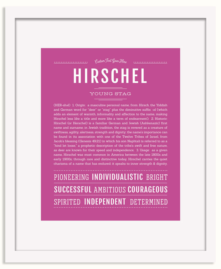 Frame Options | Dark Pink | White Frame, Matted