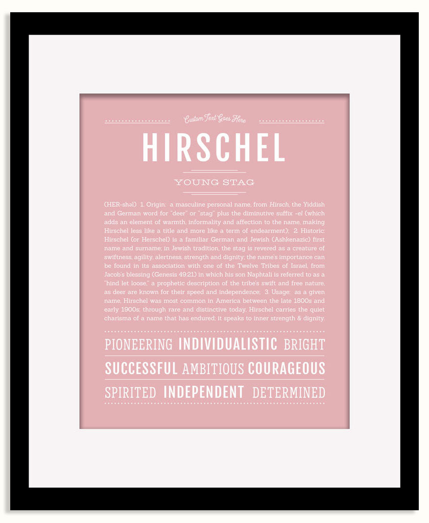 Frame Options | Dusty Rose | Black Frame, Matted