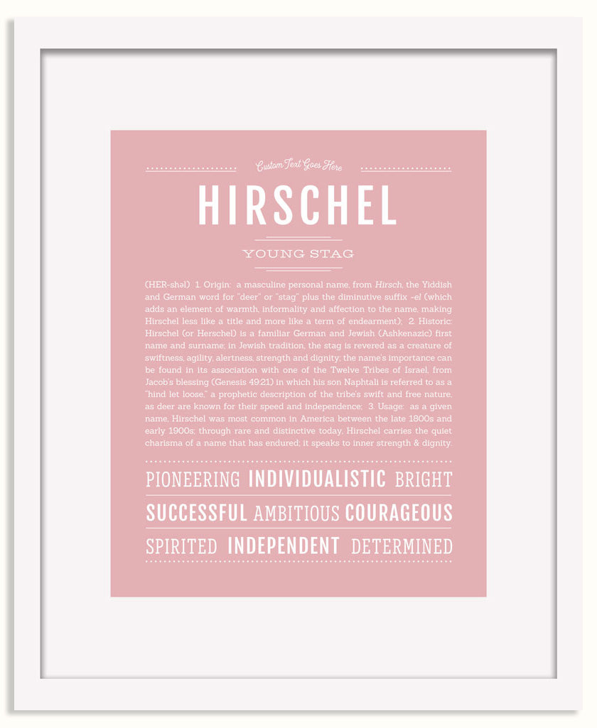 Frame Options | Dusty Rose | White Frame, Matted