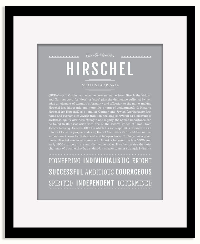 Frame Options | Light Gray | Black Frame, Matted