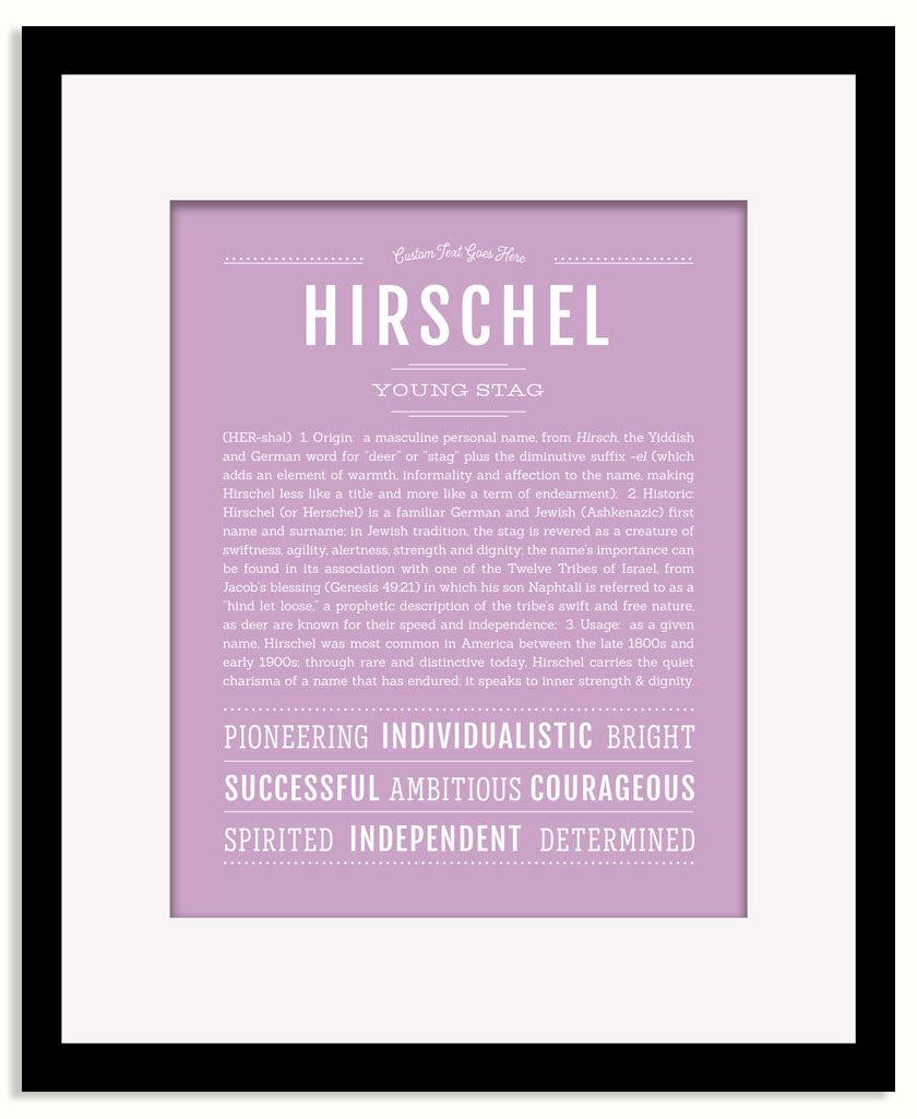 Frame Options | Lilac | Black Frame, Matted