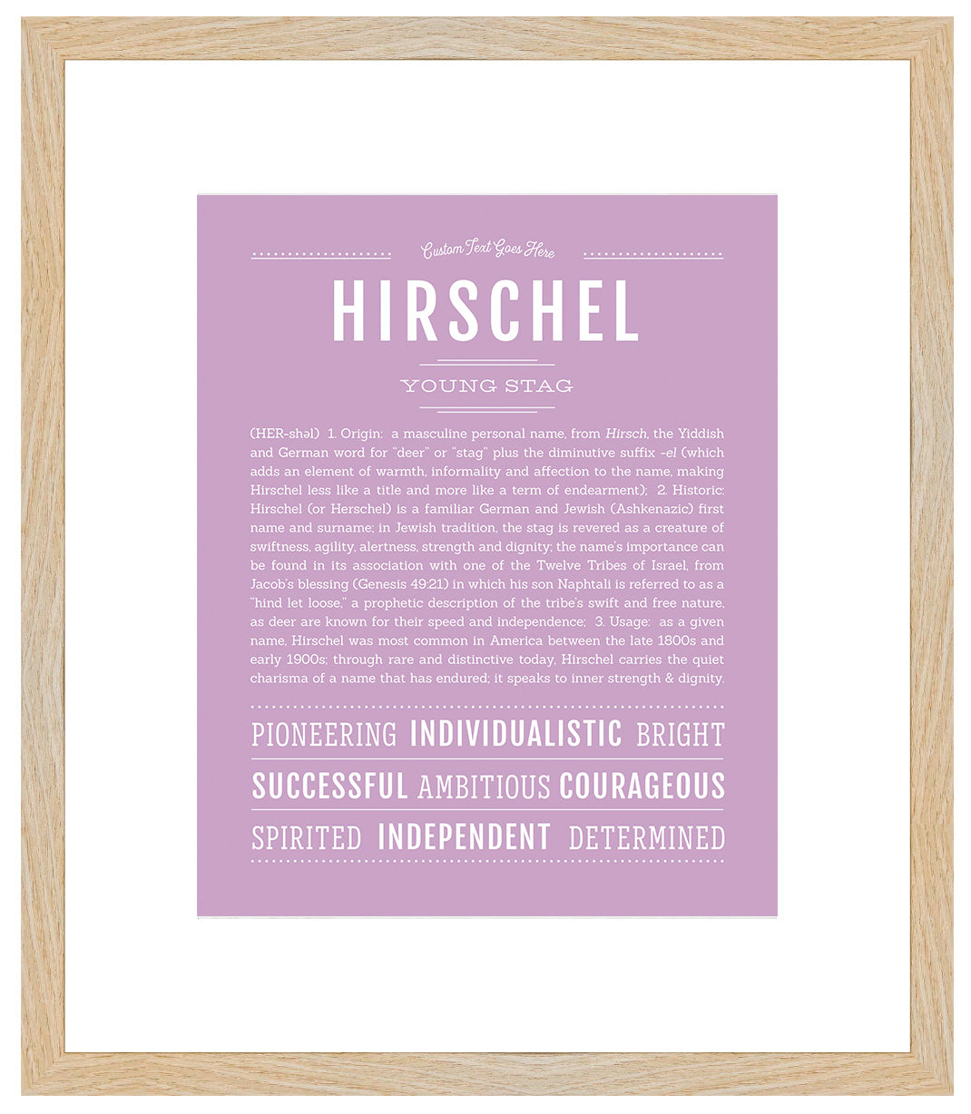 Frame Options | Lilac | Maple Frame, Matted
