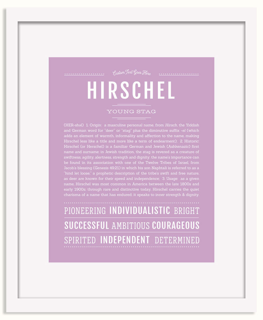 Frame Options | Lilac | White Frame, Matted