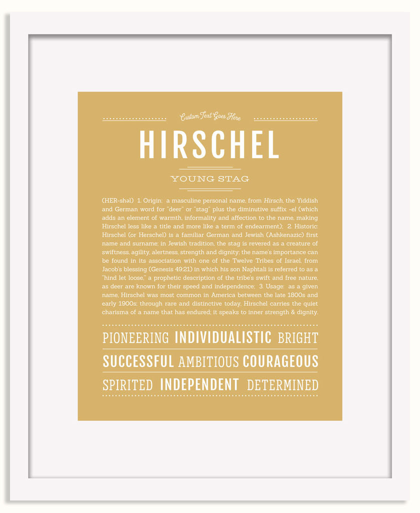 Frame Options | Matte Gold | White Frame, Matted