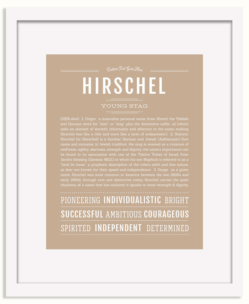 Frame Options | Tan | White Frame, Matted