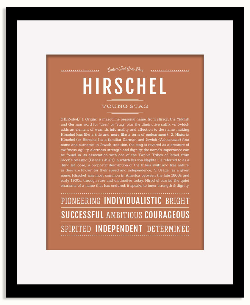 Frame Options | Terra Cotta | Black Frame, Matted
