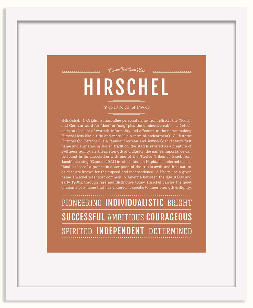 Frame Options | Terra Cotta | White Frame, Matted
