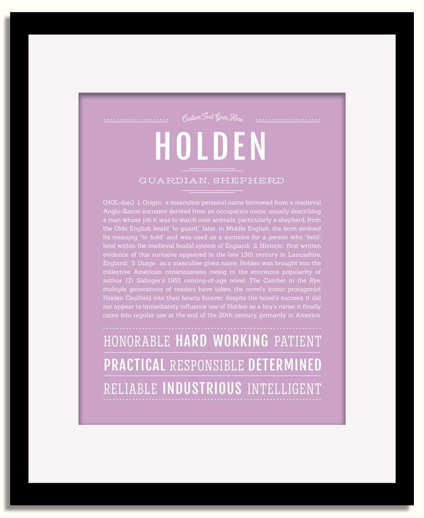 Frame Options | Lilac | Black Frame, Matted