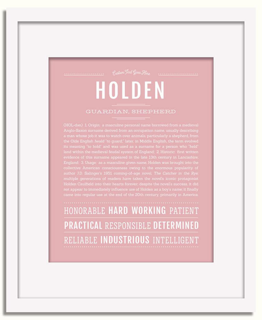 Frame Options | Dusty Rose | White Frame, Matted