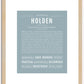 Holden | Name Art Print