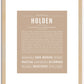 Holden | Name Art Print