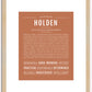 Holden | Name Art Print