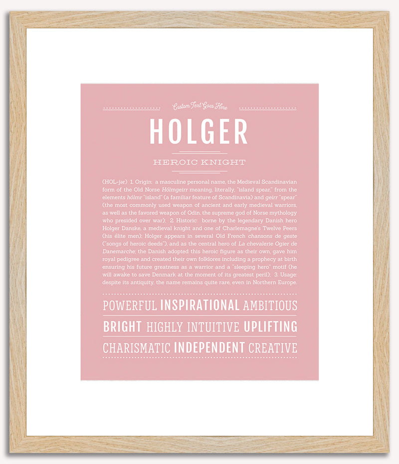 Holger | Name Art Print